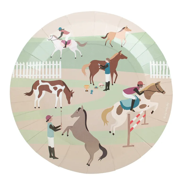 My Little Day Paper Plates, Horse