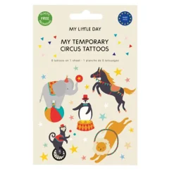 My Little Day Tattoos, Set of 12 - Circus