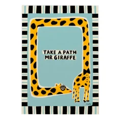 Nephthys Illustrated poster, Take af Path Mr Giraffe – A4