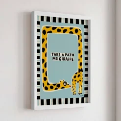 Nephthys Illustrated poster, Take af Path Mr Giraffe – A4