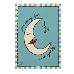 Nephthys Illustrated Poster, You Are My Light in the Night Sky - A4