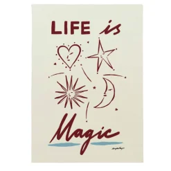 Nephthys Illustrated Poster, Life is Magic - A4