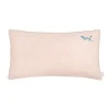 Nobodinoz Cushion, Washed French Linen, 50 x 30 cm – Mauve Pink
