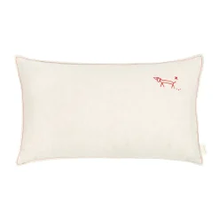 Nobodinoz Cushion, Washed French Linen, 50 x 30 cm - Greige
