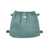 Nobodinoz Hyde Park Stroller Bag, Pram Bag, Gold Confetti/Magic Green