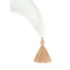 Nobodinoz Moon Cushion, Washed French Linen - Off White