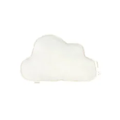 Nobodinoz Sky Cushion, Washed French Linen - Off White