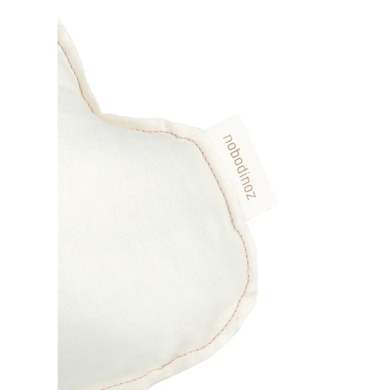 Nobodinoz Sky Cushion, Washed French Linen - Off White