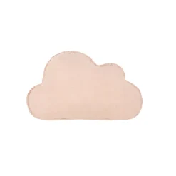 Nobodinoz Sky Cushion, Washed French Linen – Powder Pink