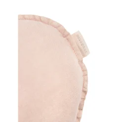 Nobodinoz Sky Pillow, Washed French Linen, Bird Embroidery - Mauve Pink
