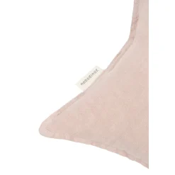 Nobodinoz Star Cushion, Washed French Linen - Mauve Pink