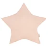 Nobodinoz Star Cushion, Washed French Linen - Powder Pink