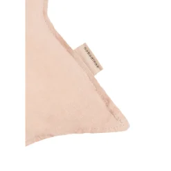 Nobodinoz Star Cushion, Washed French Linen - Powder Pink