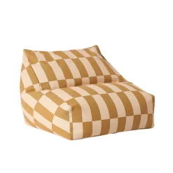 Nobodinoz Vibes armchair sækkestol, Mustard and sand tiles
