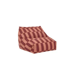 Nobodinoz Vibes armchair sækkestol, Maroon tiles