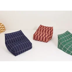 Nobodinoz Vibes armchair sækkestol, Maroon tiles