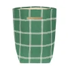 Nobodinoz Vibes Storage Basket, Large – Green White Windowpane