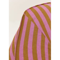 Nobodinoz Ziggy armchair, sækkestol - Pink curry stripes