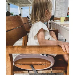 Noui Noui Have a Seat, Inflatable Seat Cushion for Kids - Stripes Nude/Mustard