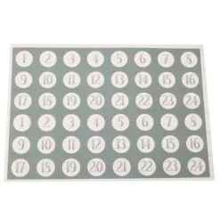 Number Stickers for Advent Calendar