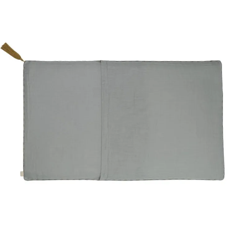 Numero 74 Cushion with Tassel, 40 x 70 cm - Silver Grey