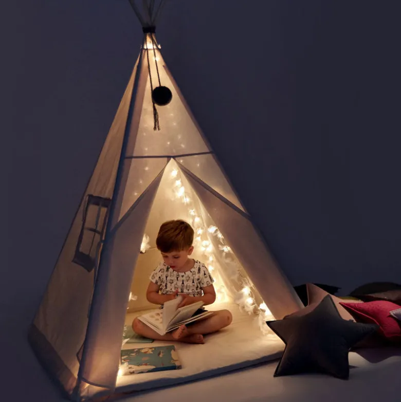 NunuNu Tipi, Light Grey with Grey Stars