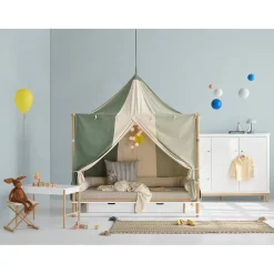 Oliver Furniture, Camp Canopy - Circus (Green/Natural)