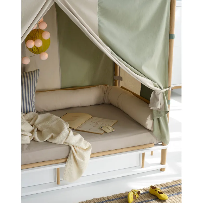 Oliver Furniture, Camp Canopy - Circus (Green/Natural)