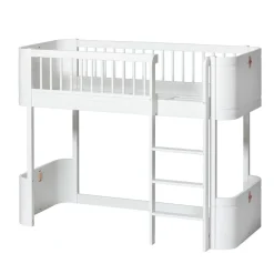 Oliver Furniture, Conversion Kit, from Wood Mini+ Crib Basic to Half-Height Bed - White