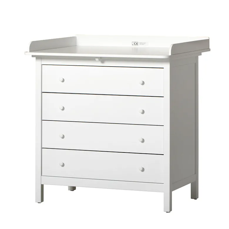 Oliver Furniture Seaside puslekommode m. 4 skuffer