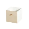 Oliver Furniture Wood Boxes, Oak/White - Set of 3