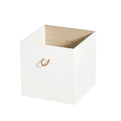 Oliver Furniture Wood Boxes, Oak/White - Set of 3
