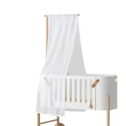 Oliver Furniture Wood Co-sleeper Bed Canopy, White