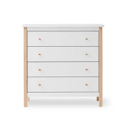 Oliver Furniture Wood kommode m. 4 skuffer, eg