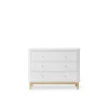Oliver Furniture Wood kommode, m. 3 skuffer - Hvid/eg