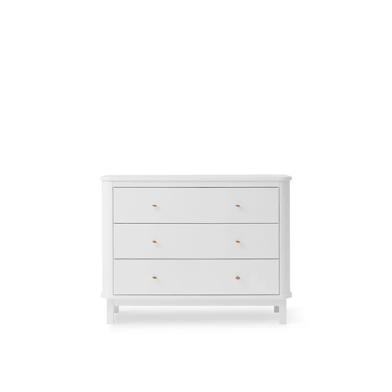 Oliver Furniture Wood kommode, m. 3 skuffer - Hvid