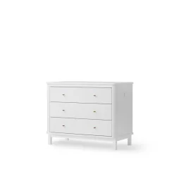 Oliver Furniture Wood kommode, m. 3 skuffer - Hvid