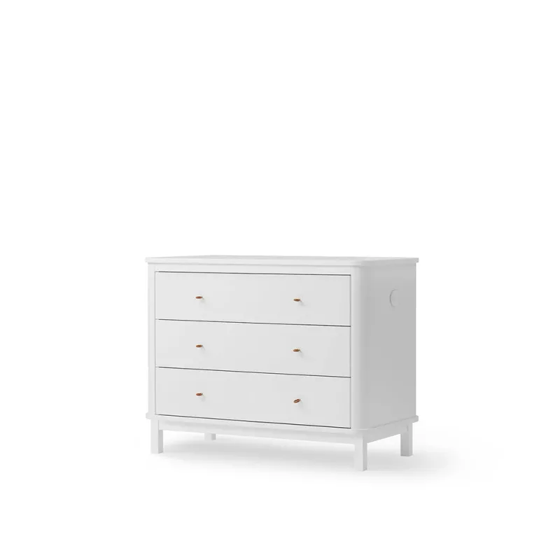Oliver Furniture Wood kommode, m. 3 skuffer - Hvid