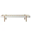 Oliver Furniture, Wood Lounger, 90 x 200 cm - White/Oak