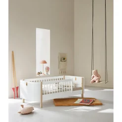 Oliver Furniture, Wood Mini+ Junior Bed - White/Oak