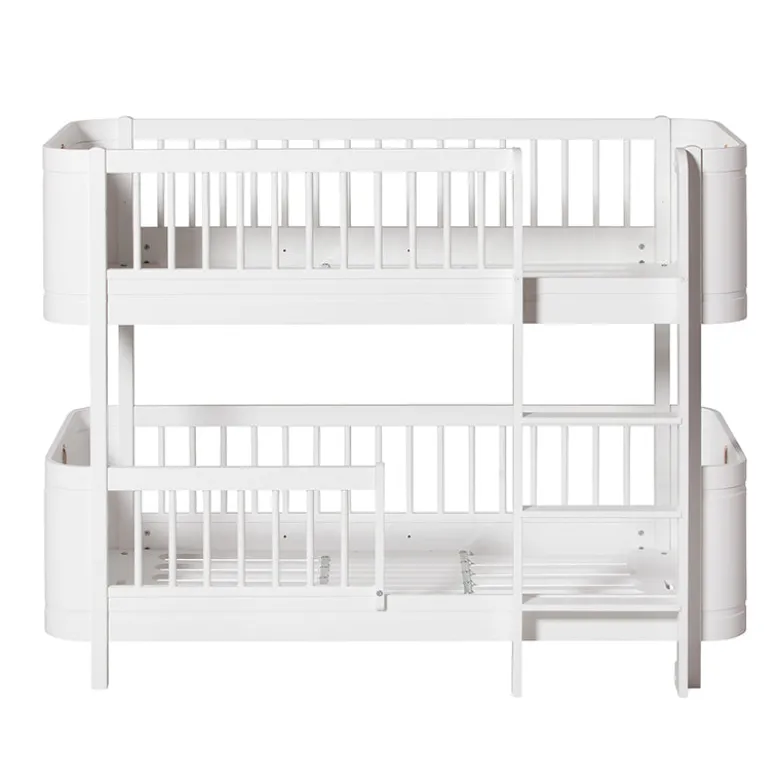Oliver Furniture, Wood Mini+ Mid-Height Bunk Bed - White