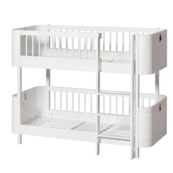 Oliver Furniture, Wood Mini+ Mid-Height Bunk Bed - White