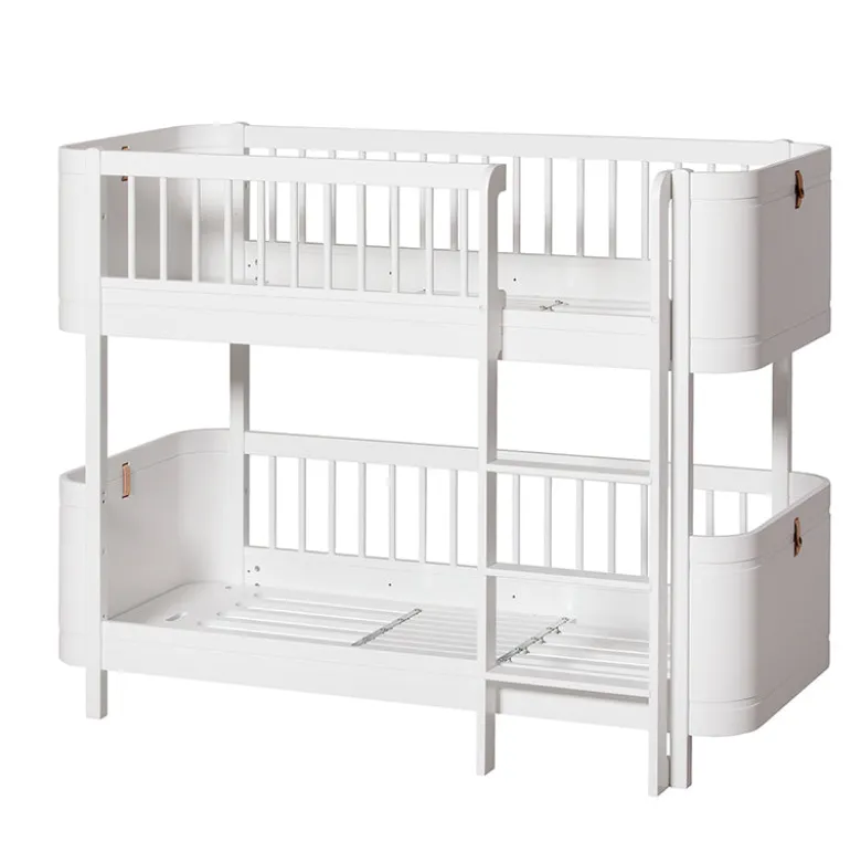 Oliver Furniture, Wood Mini+ Mid-Height Bunk Bed - White