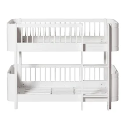 Oliver Furniture, Wood Mini+ Mid-Height Bunk Bed - White