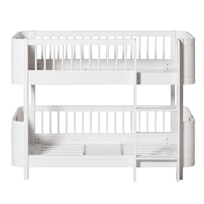 Oliver Furniture, Wood Mini+ Mid-Height Bunk Bed - White