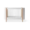 Oliver Furniture, Wood Mini+ Crib including Junior Kit – White/Oak