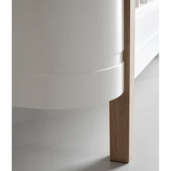 Oliver Furniture, Wood Mini+ Crib including Junior Kit – White/Oak