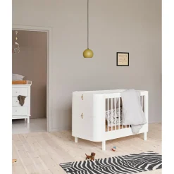 Oliver Furniture, Wood Mini+ Crib Including Junior Kit – White