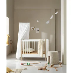 Oliver Furniture Wood Mini+ Basic Canopy Bed, White