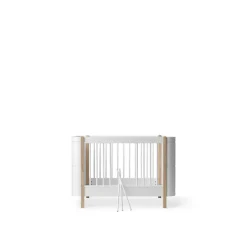 Oliver Furniture, Wood Mini+ Crib excl. Junior Kit - White/Oak
